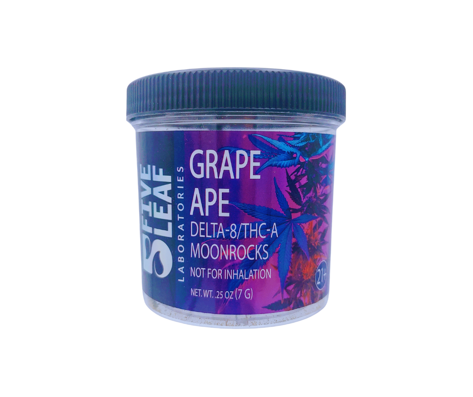 Five Leaf D8/THCA Moonrocks - Grape Ape