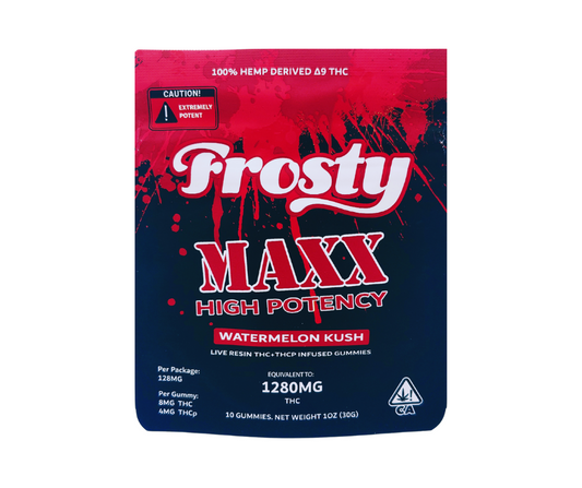 Frosty MAX D9+THCP Watermelon Kush Gummies