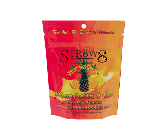 Str8W8 D9 Pineapple Orange Gummies
