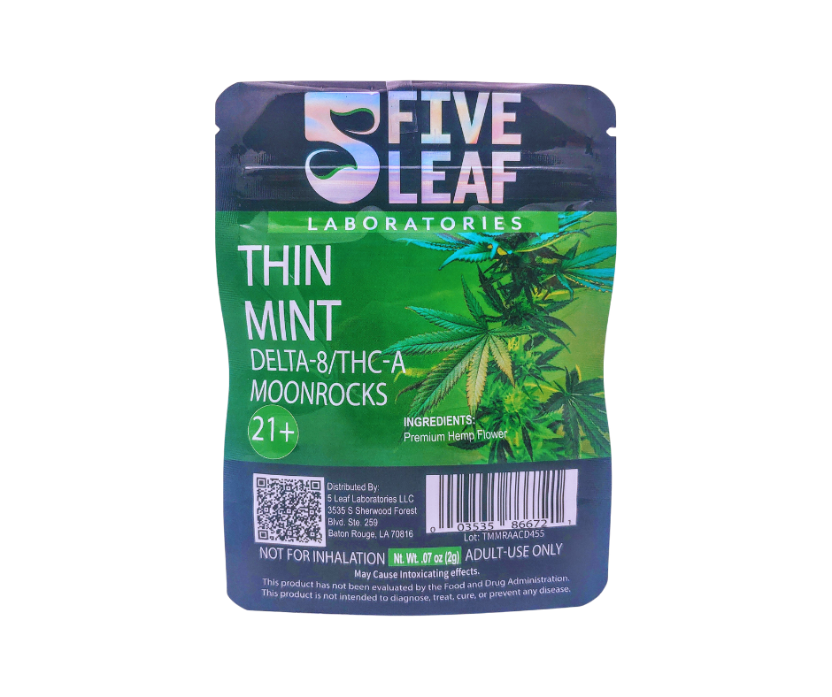 Five Leaf D8/THCA Moonrocks - Thin Mint