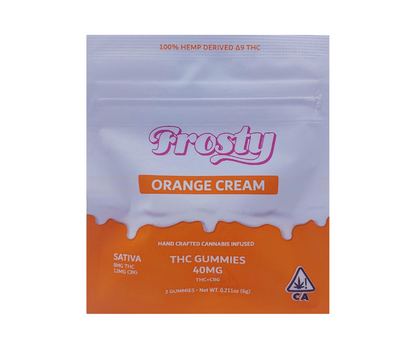 Frosty D9+CBG Orange Cream Sativa Gummies