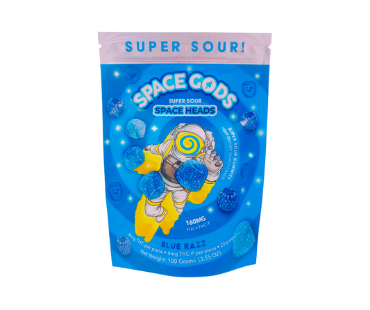Space Gods D9+THCP Blue Razz Gummies