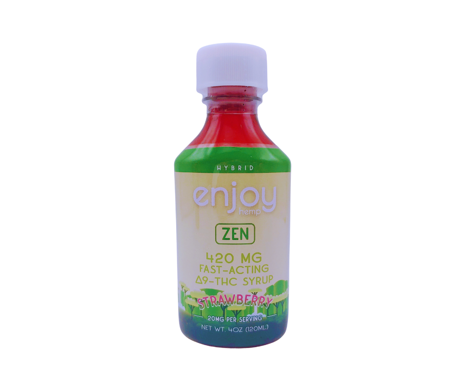 Enjoy Hemp 420mg Strawberry Zen D9 Syrup
