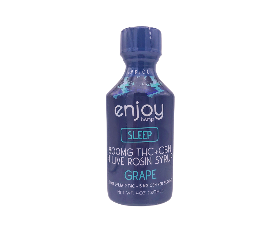 Enjoy Hemp 800mg Grape Sleep Balance D9+CBN Syrup